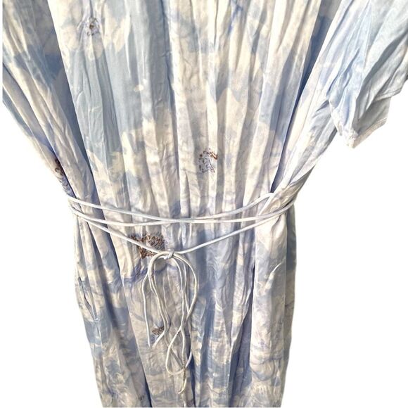 Vince Painted Magnolia V-Neck Midi Dress in Size XL - Picture 11 of 15